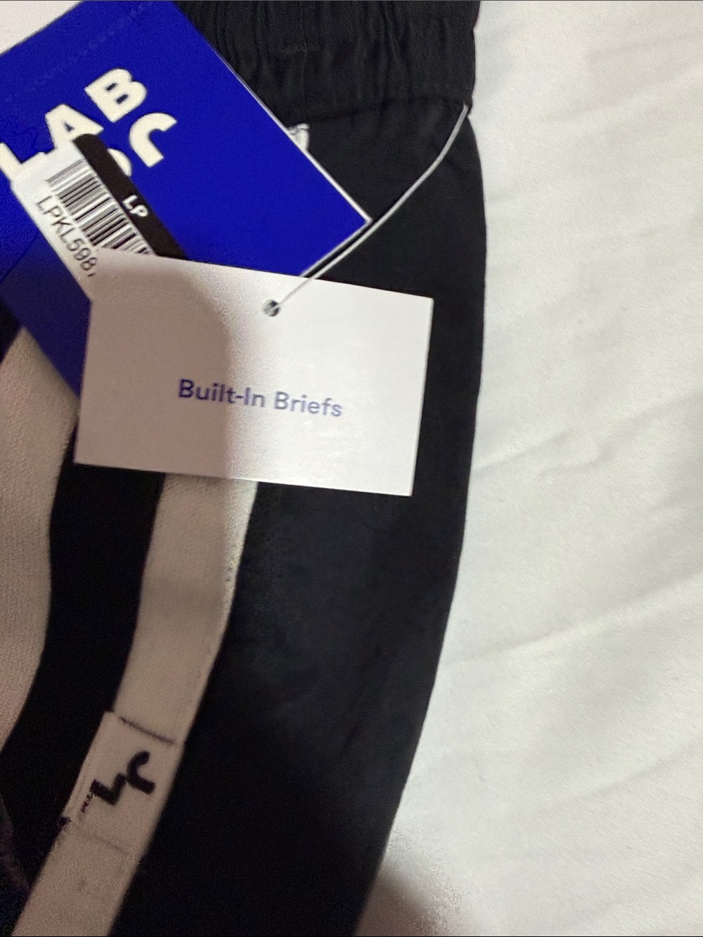 JoyLab Black Athletic Shorts with White Stripe Trim - Picture 4 of 5